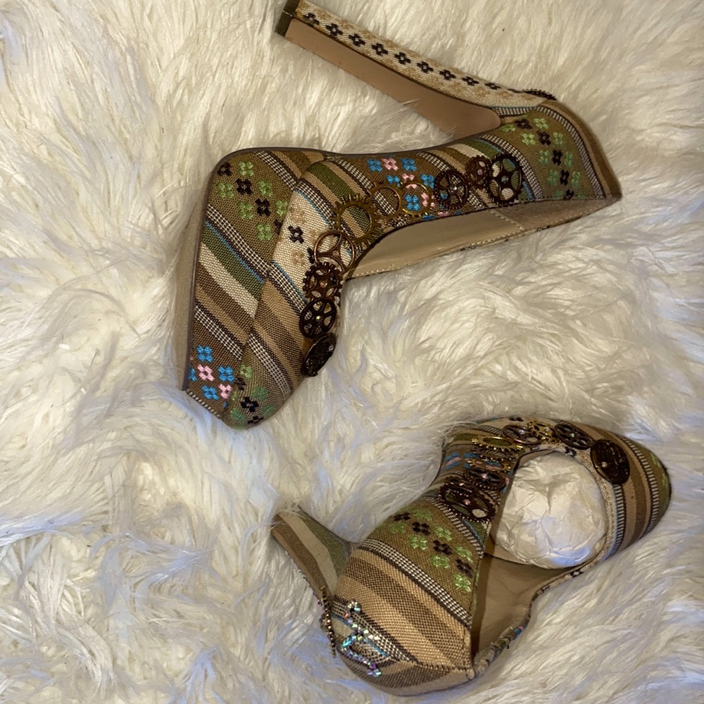 Swarovski Crystal Steam punk High Heels